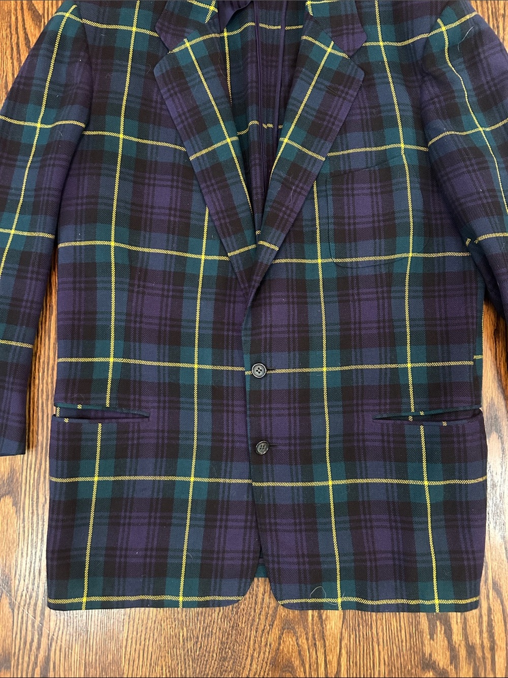 Vintage Plaid Blazer - Picture 5 of 10